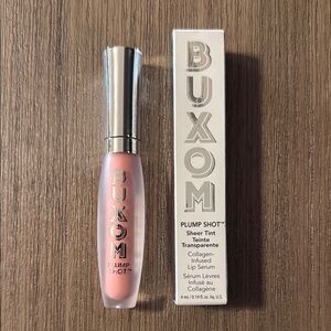 NIB Buxom Plump shot sheer tint lip gloss in Soft Blush